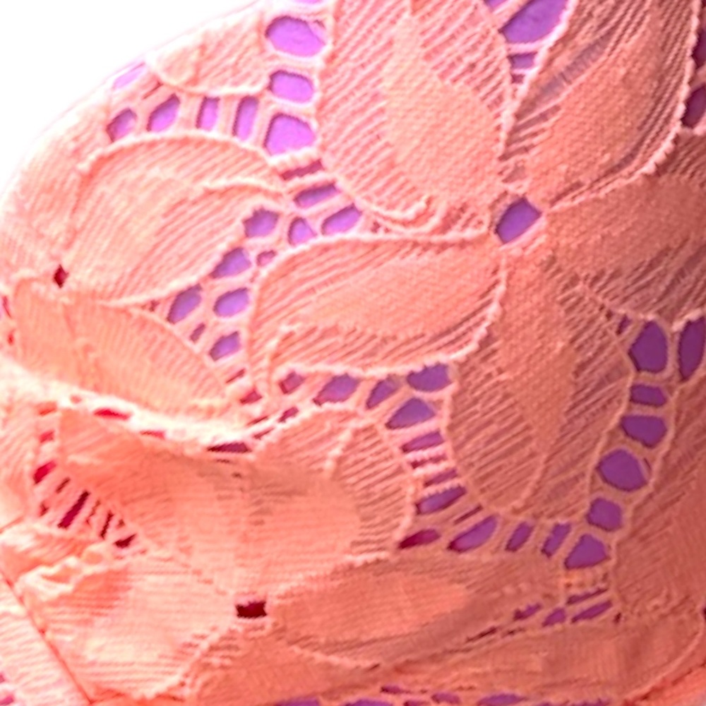Victoria’s Secret’s Orange Purple Lace Bikini Padded push-up 34B Medium - Picture 2 of 5